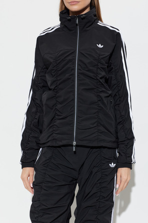 ADIDAS Originals Ruched zip-up top