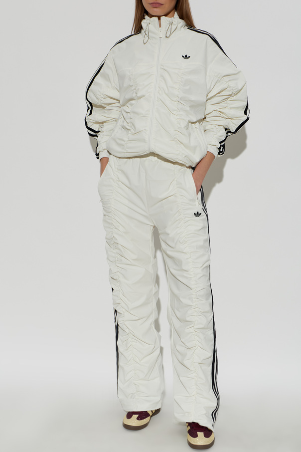 ADIDAS Originals Ruched zip-up sweatshirt