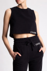 AllSaints BLACK ‘Lila’ cropped tank top