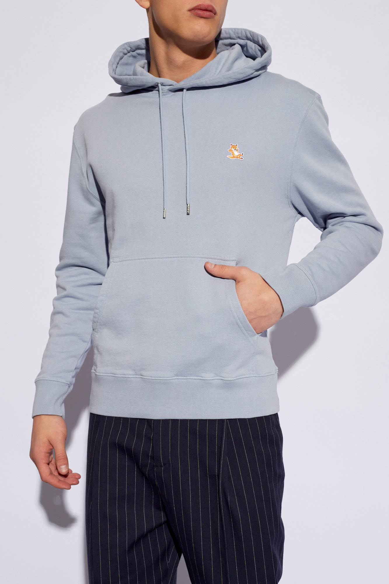 Maison Kitsuné hoodie wool with logo