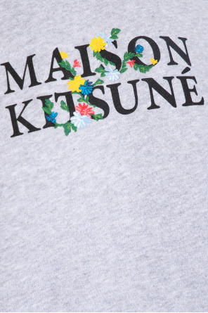 Maison Kitsuné sweatshirt Beige with logo