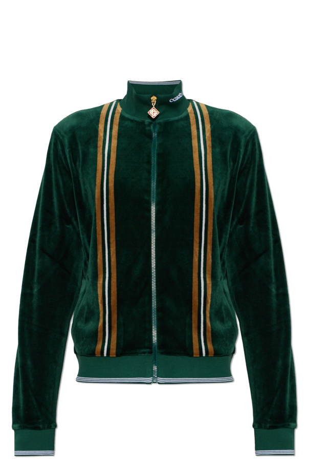 Casablanca Velvet Stand-Collar Jacket by Casablanca