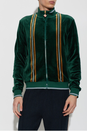 Casablanca Velvet Stand-Collar Jacket by Casablanca
