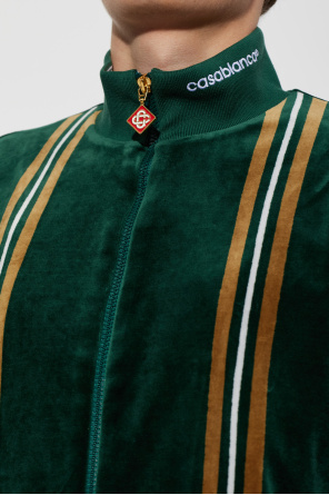 Casablanca Velvet Stand-Collar Jacket by Casablanca