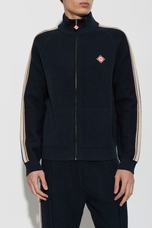Casablanca Cardigan com gola alta