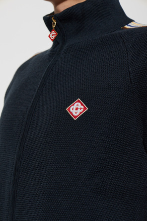 Casablanca Cardigan com gola alta