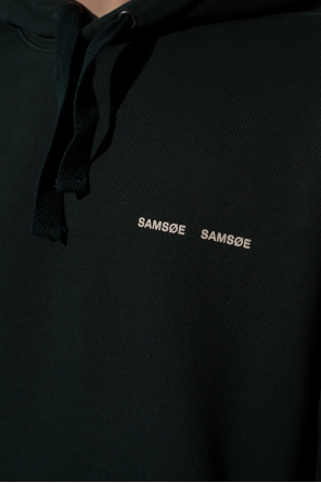 Samsøe Samsøe layered cotton drawstring hoodie