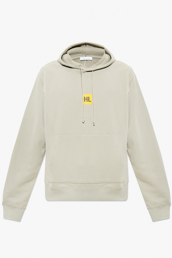 Helmut Lang Logo V-Ausschnitt hoodie