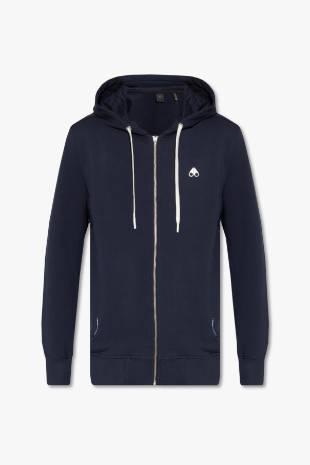 Moose Knuckles long-sleeve hoodie with logo