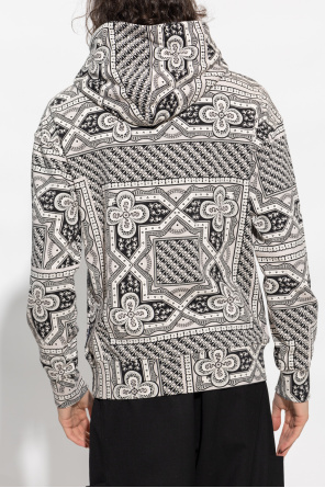 Moose Knuckles Patterned cinzento hoodie