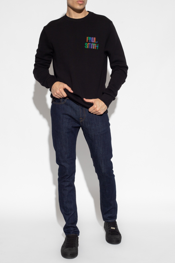 Paul Smith Calvin Klein Jeans chest-logo drawstring hoodie dress