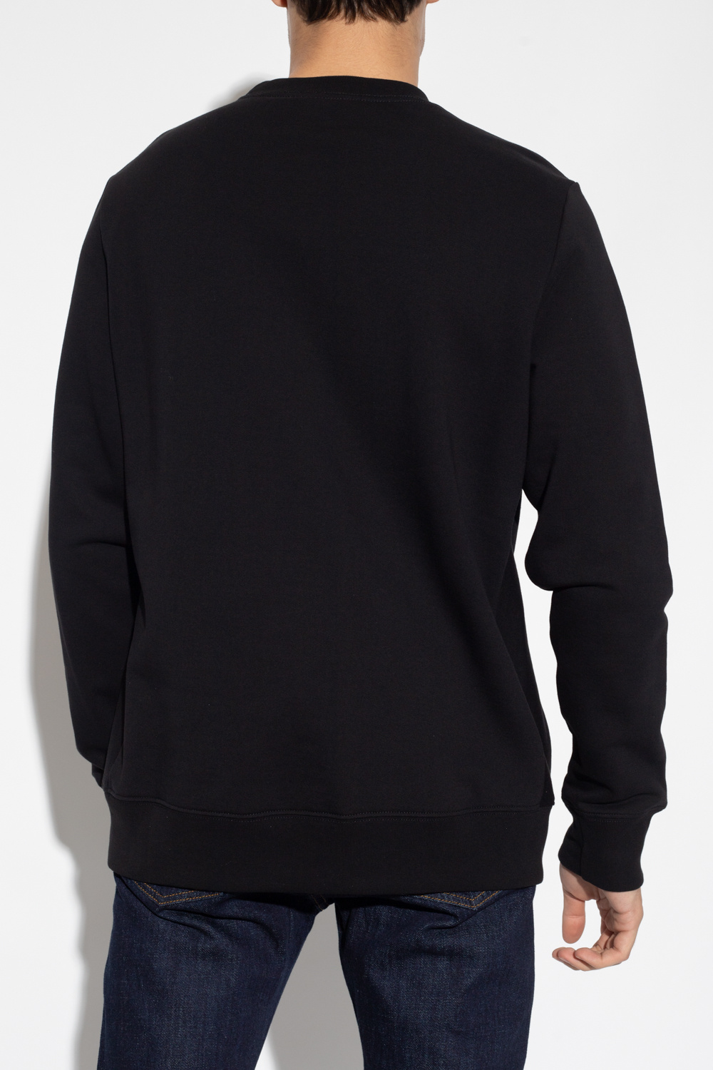 stussy basic applique hoodie navy Printed sweatshirt