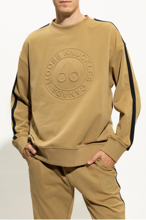 Moose Knuckles DG logo patch polo shirt