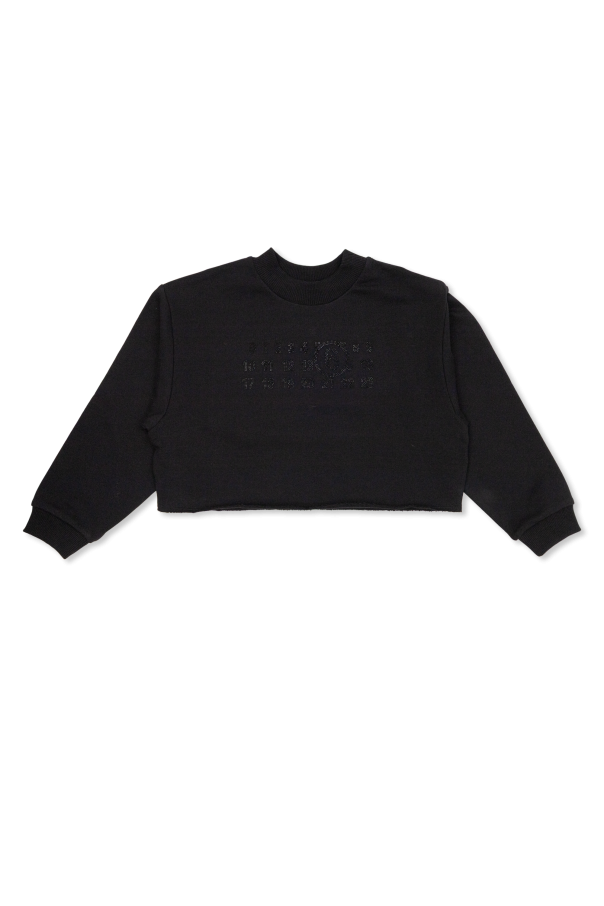 Sweatshirt with shimmering appliqués od MM6 Maison Margiela Kids