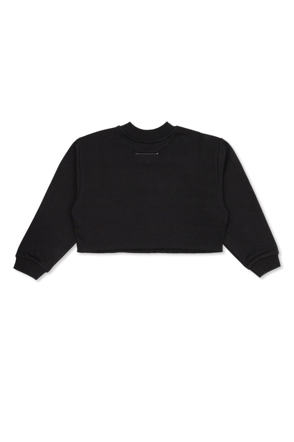 MM6 Maison Margiela Kids Sudadera con aplicaciones brillantes
