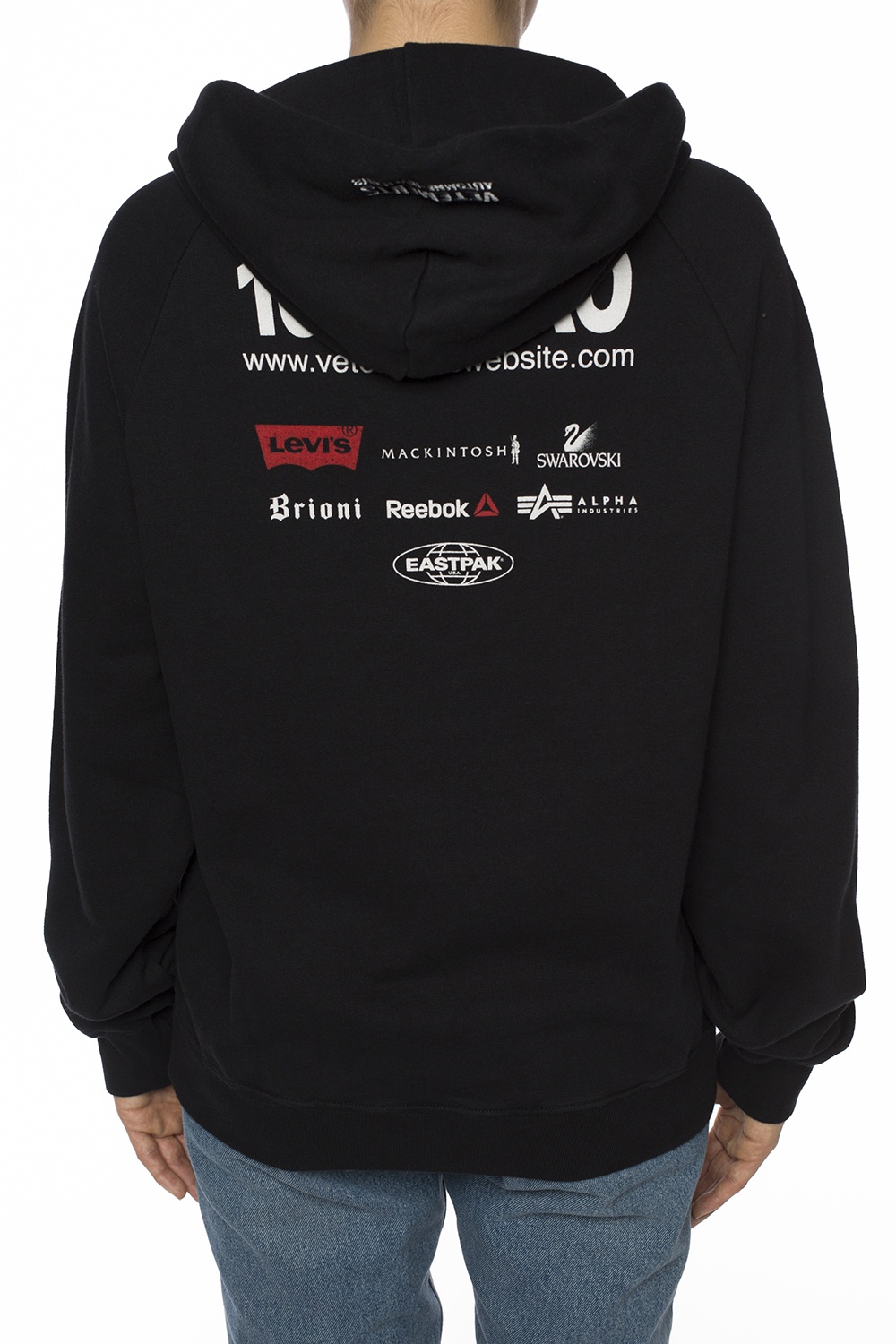 black printed sweatshirt