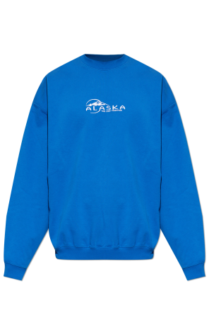 Sweatshirt with a crew neck