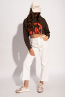 T-shirt Manches Longues Cross Peak Neck Cropped hoodie