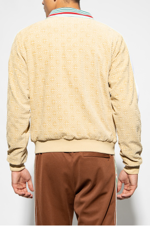 Casablanca Sweatshirt with velvet pattern