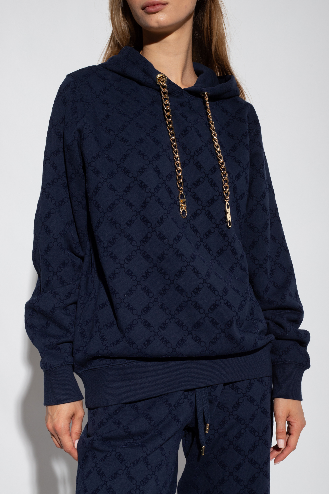 Louis Vuitton Monogram Zip-Through Hoodie, Blue, Xs