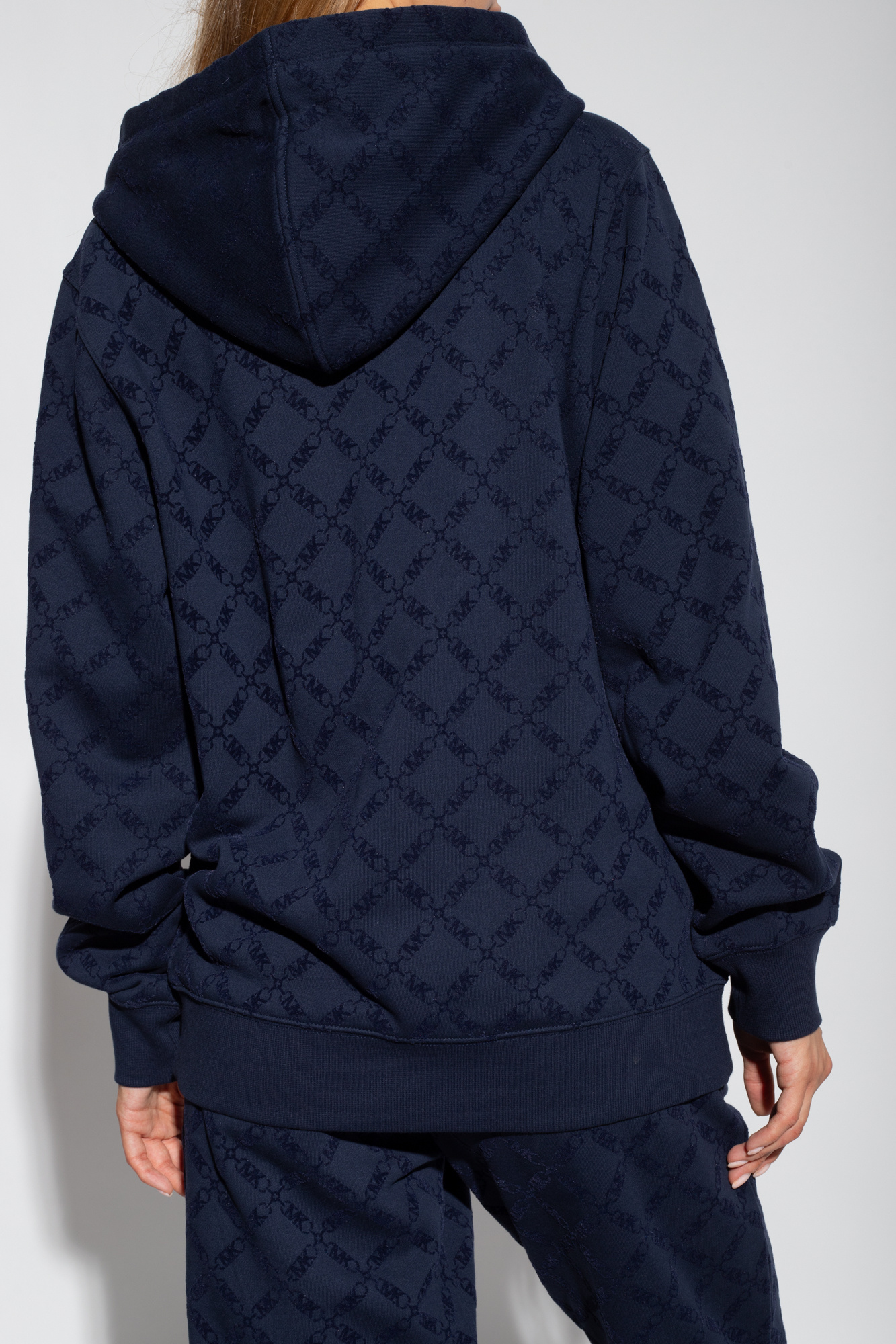 Louis Vuitton Monogram Zip-Through Hoodie, Blue, M