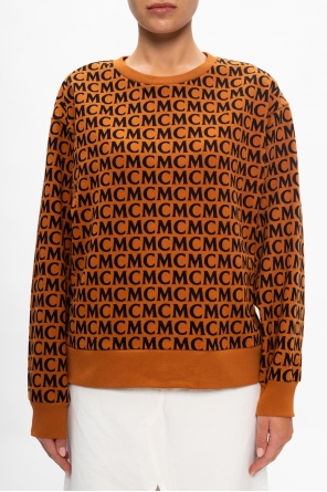 Louis Vuitton Cotton Jacquard Crewneck Orange. Size M0