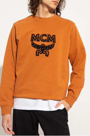 MCM classic pulslit-detail hoodie Blau