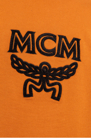 MCM classic pulslit-detail hoodie Blau