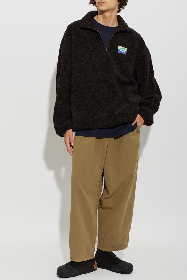 American Vintage Sweatshirt mit Aufnäher