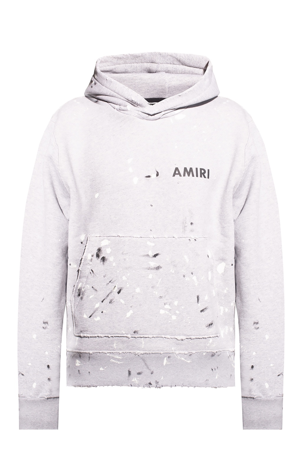 amiri paint drip hoodie white