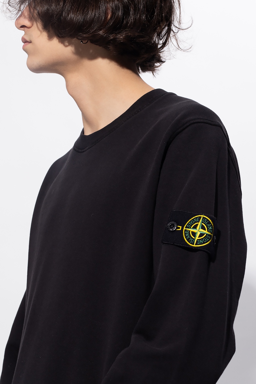 Stone Island Sweatshirt with logo, Men's Clothing