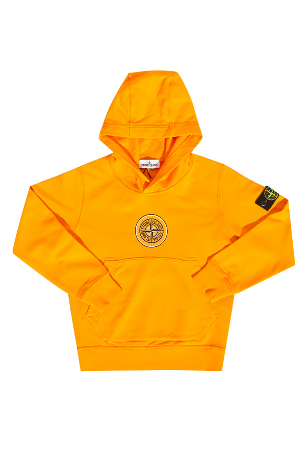 Stone Island logo drawstring jacket hoodie Burberry with logo