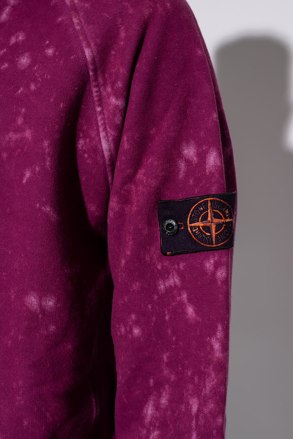 Stone Island sweatshirt leather with logo