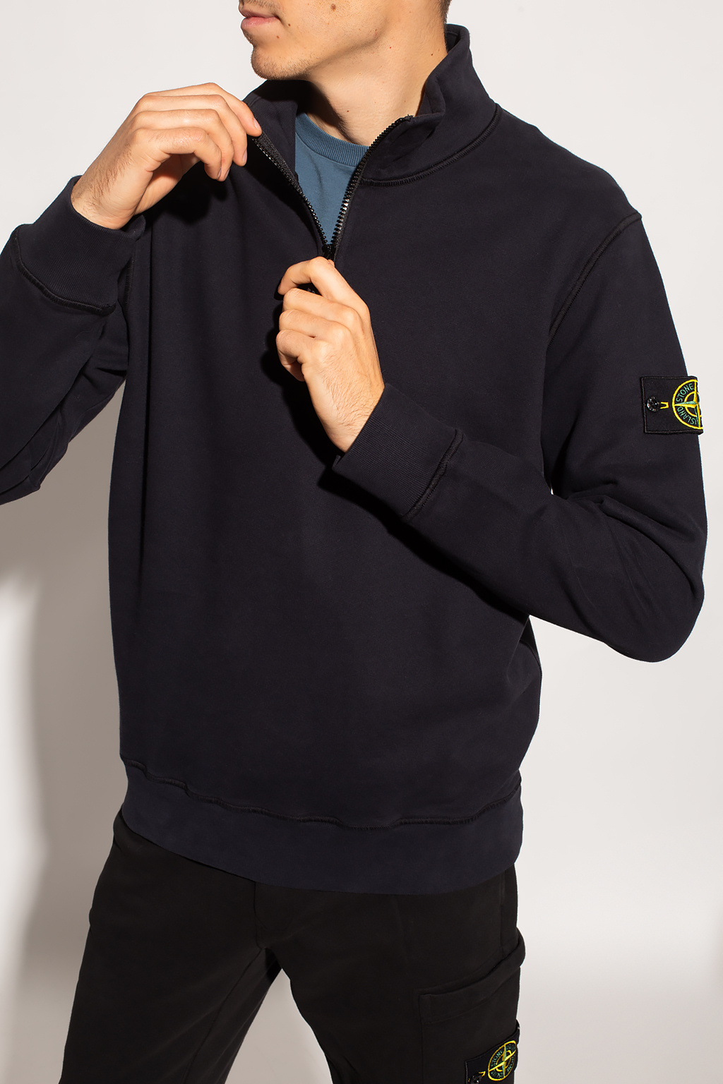 Stone Island Logo-patched sweatshirt