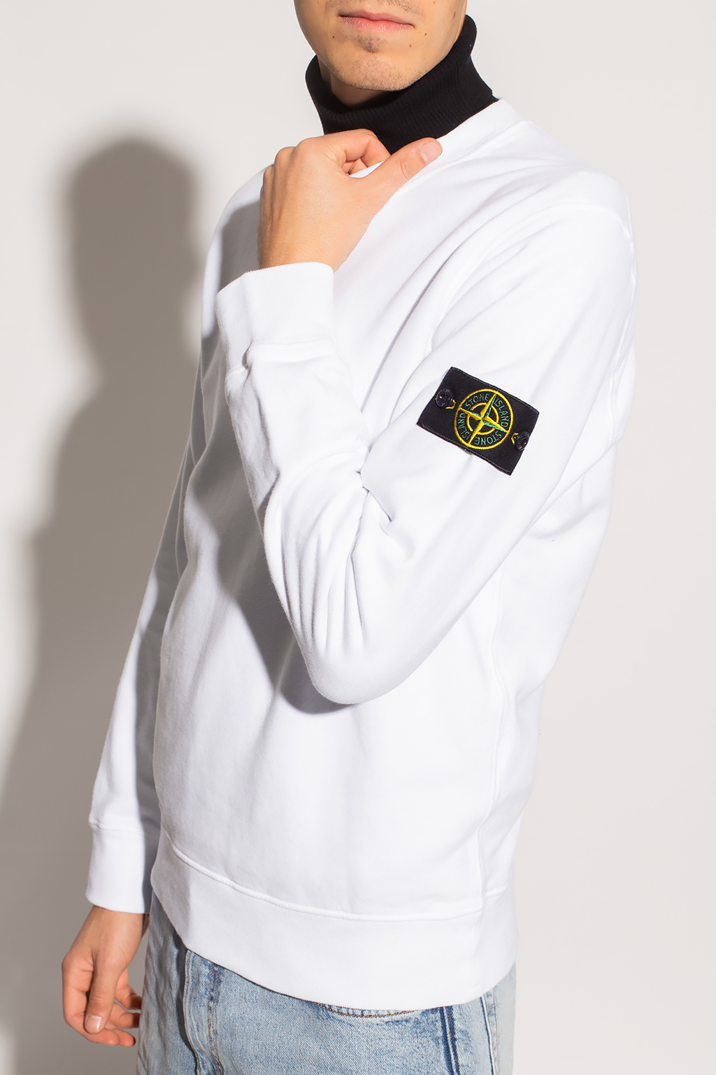 Stone Island Logo-patch sweatshirt