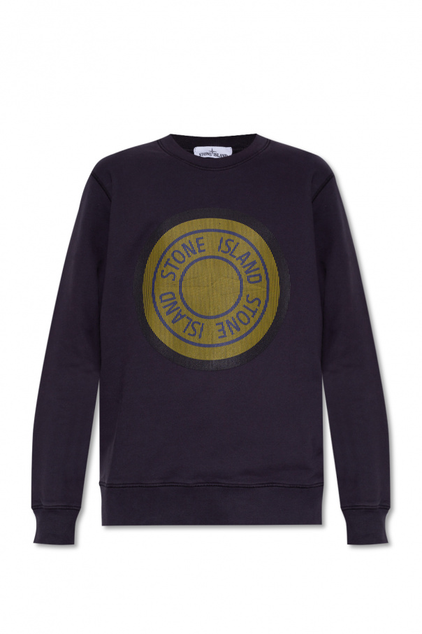 Stone Island VLTN logo print hoodie