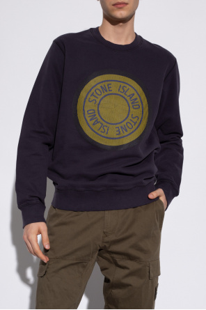 Stone Island VLTN logo print hoodie