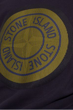 Stone Island VLTN logo print hoodie