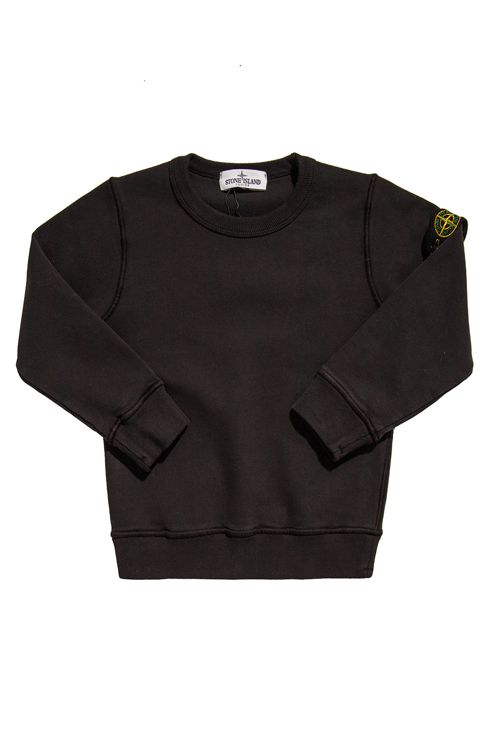 Stone Island Kids Cotton Crew Neck Atatürk Printed T-Shirt