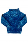 V-neck button leather jacket Violett Logo hoodie