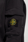 Stone Island Versace Jeans Couture panelled cropped hoodie