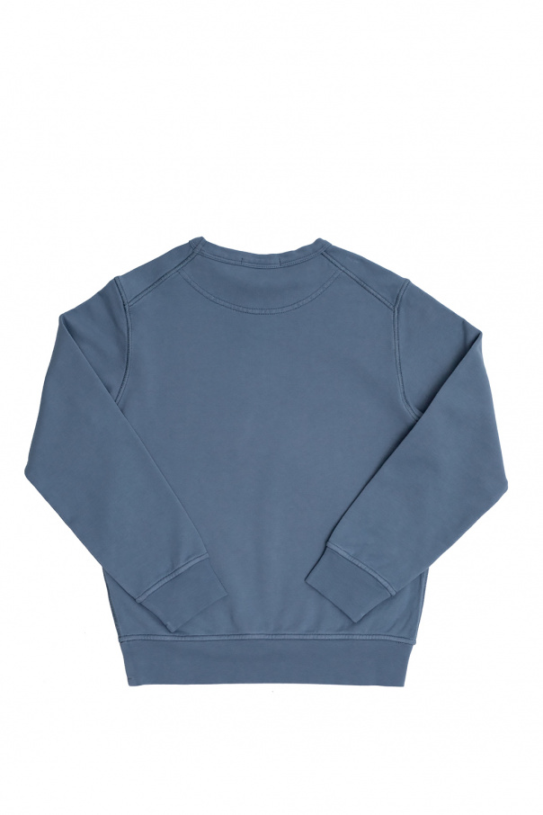 Reclaimed Vintage inspired Saum hoodie in light blue silhouette sweatshirt with Saum