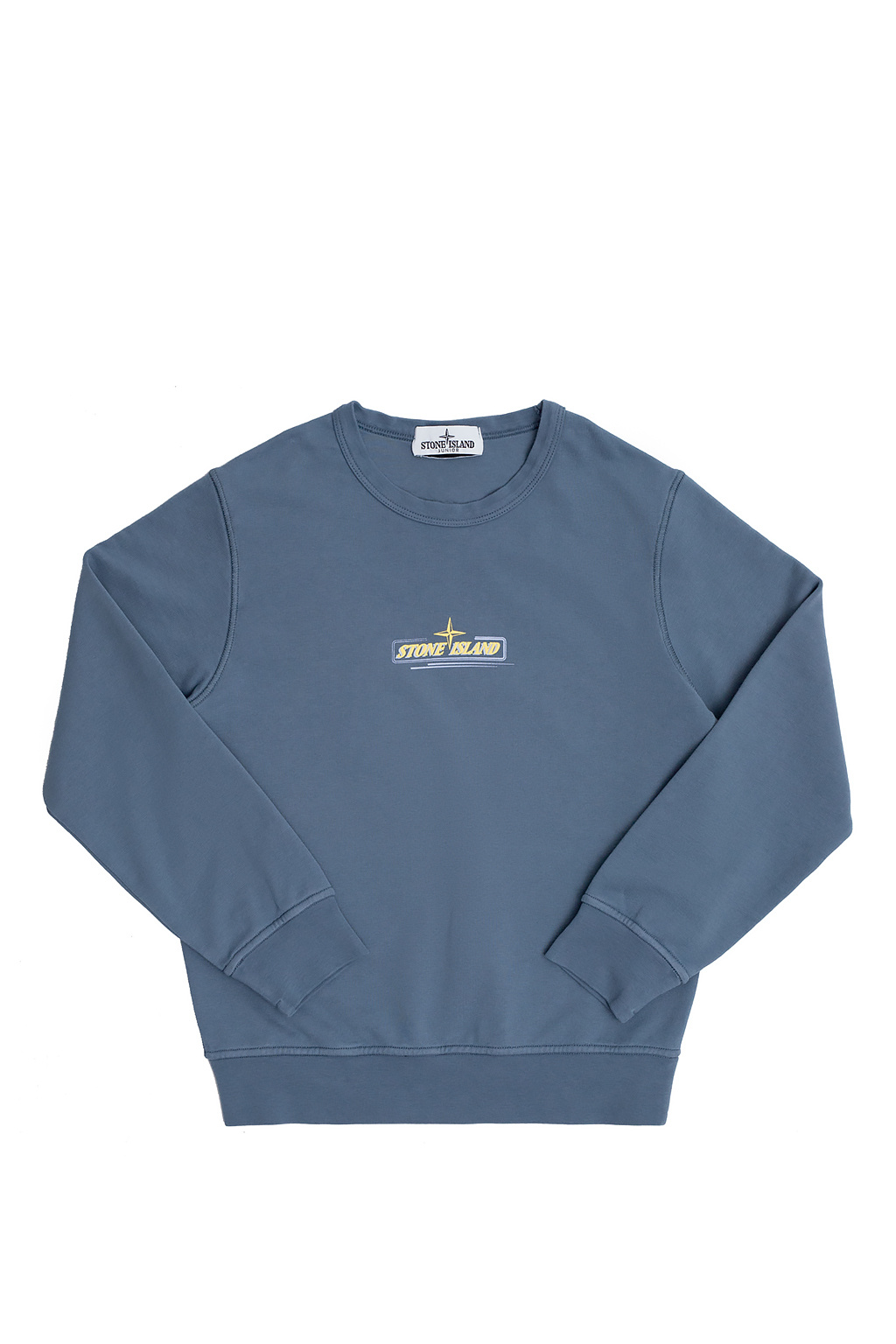 Reclaimed Vintage inspired Saum hoodie in light blue silhouette sweatshirt with Saum