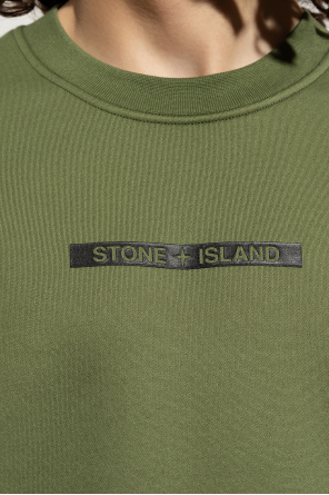 Stone Island Aloe patchwork silk shirt Black