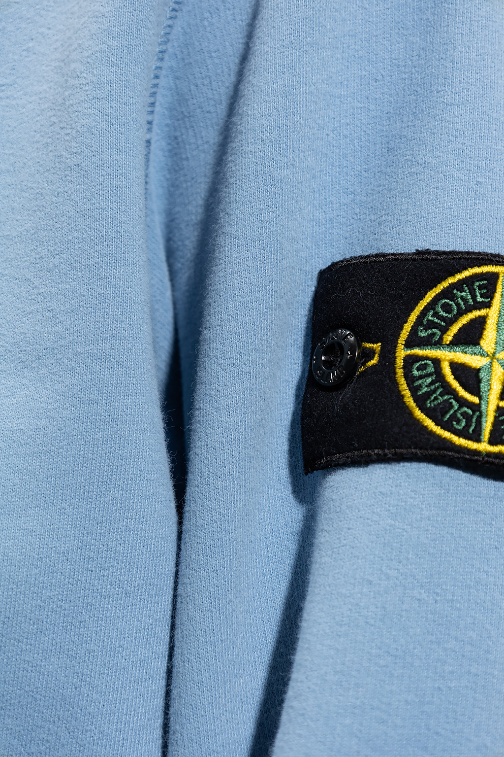 Stone Island Logo-patched lettering hoodie