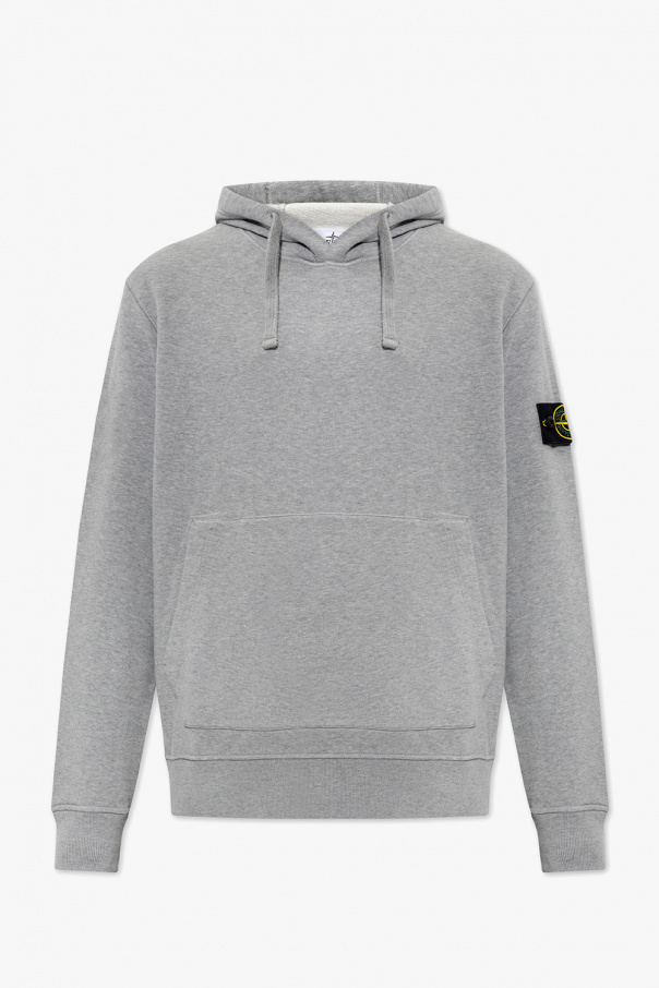 Stone Island Logo-patched o-neck hoodie