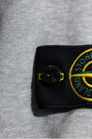 Stone Island Logo-patched o-neck hoodie