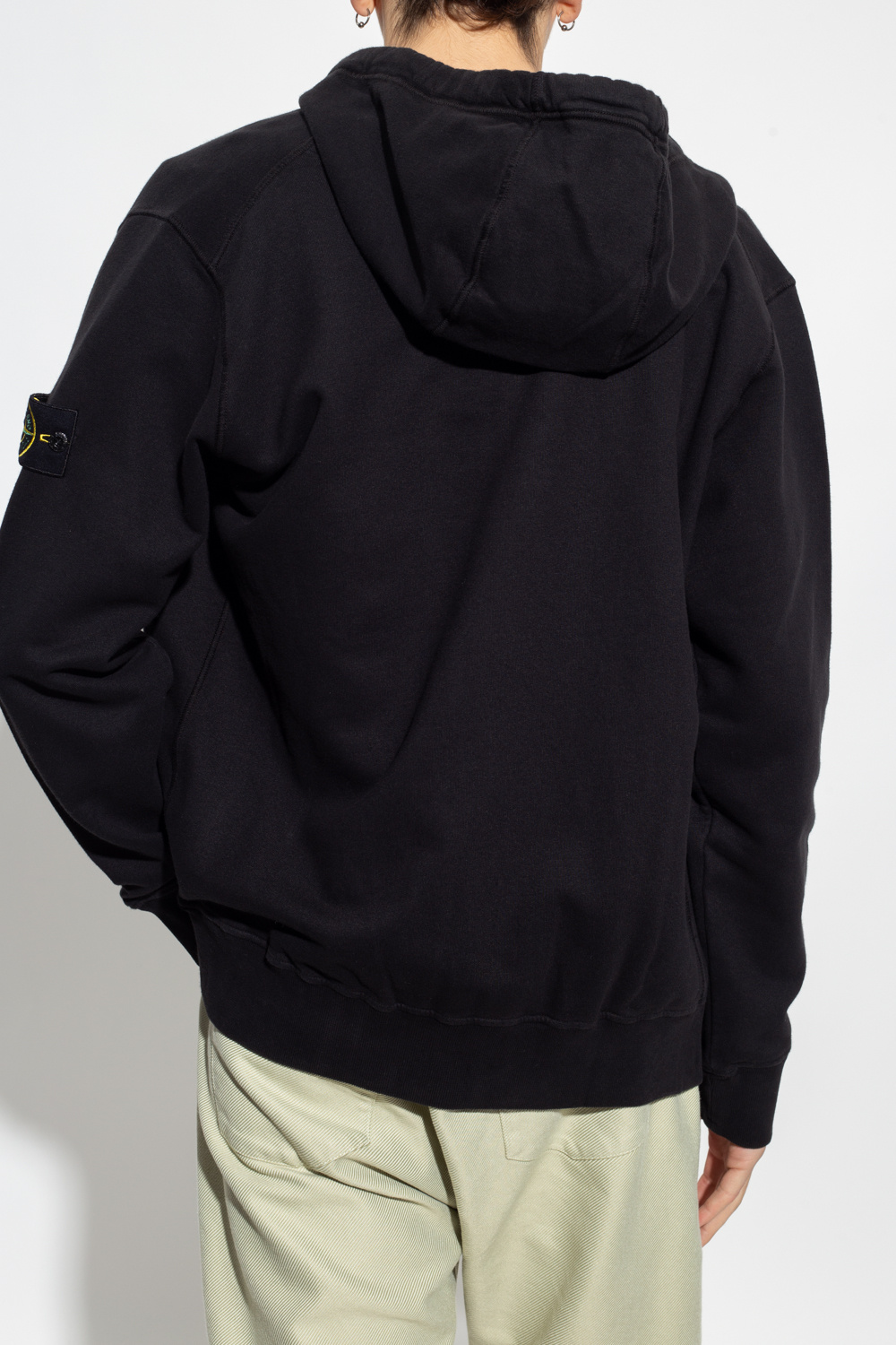 Stone Island feathers hoodie with logo