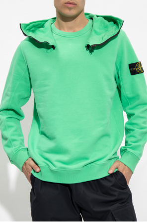 Stone Island Patched zipped hoodie