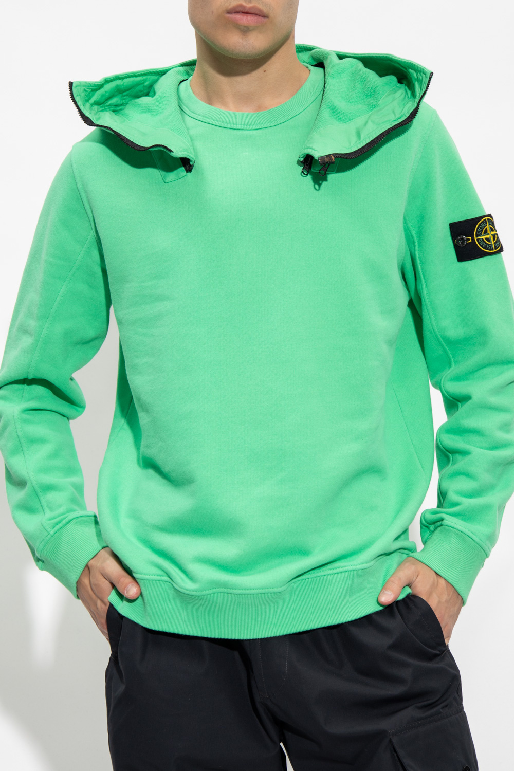 Stone Island Patched hoodie